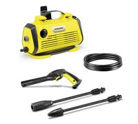 Kärcher K 3 Horizontal Plus - Idropulitrice ad Alta Pressione, 1600W, 120 bar, Idropulitrice elettrica acqua fredda compatta, Giallo/Nero