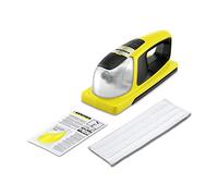Kärcher KV 4 - Lavavetri Aspiragocce a Batteria professionale per Finestre, Vetri Auto, Doccia e Specchi, Funzione vibrante per sporco ostinato, Grigio/Giallo