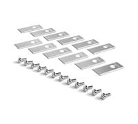 Kärcher Lame di ricambio originali per robot rasaerba RCX, 12 lame di ricambio e viti per taglio prato affilato