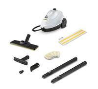 KÄRCHER Pulitore a Vapore SC 2 EasyFix, Pronto in 6.5 min, 1500 W, Serbatoio 1 litro, Area 75m², Include Bocchetta pavimenti e panno EasyFix, Bocchetta Manuale e Panno, Spazzola Tonda