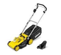 Kärcher Rasaerba a Batteria LMO 3-18, Larghezza di Taglio 34 Cm, Altezza di Taglio 25-65 mm, Cesto Raccoglierba 35 Litri, Batteria Kärcher 18 V Non Inclusa