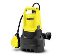 Kärcher SP 1 Dirt Elettropompa Sommersa per Acque Scure - Portata Max 5500 L/H, Pressione Max 0,45 M/Bar, Profondità Max 7 m, Sensore di Livello Galleggiante, Raccordo Tubo