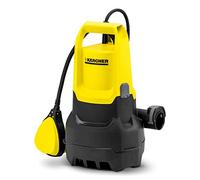 Kärcher SP 3 Dirt Elettropompa Sommersa - 7000 L/H, 0.6 m/Bar, Massima Profondità Immersione 7 m, Sensore di Livello a Galleggiante, Raccordo Tubo, Modalità Auto