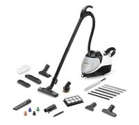 Kärcher SV 7 Pulitore a vapore cilindrico 0,5 L 2200 W Nero, Grigio, Bianco
