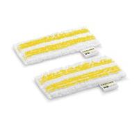 Kärcher set di panni per bocchetta manuale flessibile, 2 panni in microfibra, con sistema a velcro, lavabili, compatibili con la bocchetta manuale flessibile per pulitori a vapore Kärcher