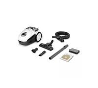 Kärcher Aspirapolvere VC 2, con Sacchetti Filtranti in Vello, Potenza Assorbita 700 W, Raggio Operativo 7,5 m, Peso Leggero 5,1 kg, Filtro HEPA 13, Bocchetta Pavimenti e Fessure, Spazzolina Mobili