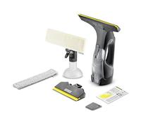 Kärcher Window Vac WV 5 Anniversary Edition, Durata della batteria: 35 min, display LED a 3 fasi, 2 ugelli di aspirazione, flacone spray con panno in microfibra, detergente concentrato da 20 ml