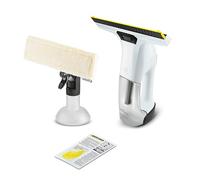 Kärcher Window Vac WV 6 Plus, durata della batteria extra lunga di 100 min, display indicatore LED della batteria, ugello di aspirazione: 280 mm, flacone spray con panno in microfibra, concentrato