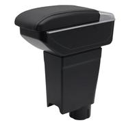 KAERGK Braccioli auto per console centrale Fiat Uno, doppio spazio di archiviazione con portabevande posteriore, facile da montare (linea nera)