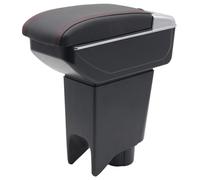 KAERGK Braccioli auto per Fiat Idea 2003-2012 Console centrali per auto Doppio spazio con portabevande Posteriore Utility Box Facile da montare (linea rossa)