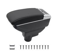 KAERGK Braccioli auto per Opel Corsa D 2006-2014 Console centrali per auto Doppio spazio con portabevande Posteriore Utility Box Facile da montare (linea nera)