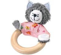 Käthe Kruse 74446 - Anello da afferrare con gatto, in legno