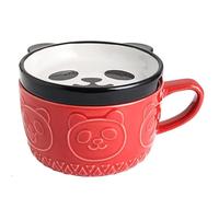 Kafei 300ml Tazza giapponese carina creativa Shiba Panda Tazza da caffè Kawaii con coperchio Home Coppia Colazione Tazza Tazza di latte Tazza d'acqua Tazza di caffè