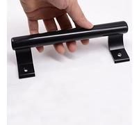 KAFENDA Maniglia in lega di alluminio Porta scorrevole per balcone Maniglia per porta scorrevole Maniglia per porta da giardino Maniglia montata lateralmente con viti di montaggio (black)