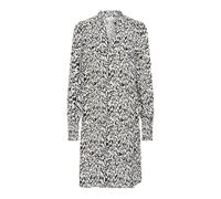 Kaffe - Abito a Linee Grafiche con Polsini Smock - - Dresses - Donna - Nero - XL