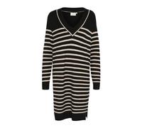Kaffe - Abito a Maglia a Righe Melange Piuma - - Dresses - Donna - Nero - L