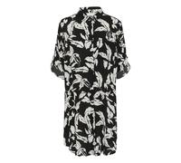Kaffe Abito camicia 'KAHildur' stucco / nero Donna - Abbigliamento - Taglie comode - Abiti - Abiti camicia Kaffe 36