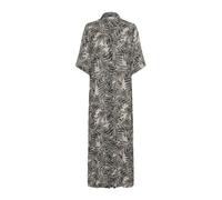 Kaffe - Abito Camicia Stampato Foglia Grigia - -Dresses -Donna -Grigio -M