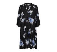 Kaffe Abito 'Edita' blu / nero / bianco Donna - Abbigliamento - Taglie comode - Abiti - Abiti camicia Kaffe 34