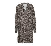 Kaffe - Abito Linee Grafiche con Dettaglio Volant - - Dresses - Donna - Nero - M