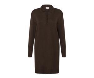 Kaffe - Abito Polo Maglia Marrone - - Dresses - Donna - Marrone - M