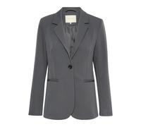 Kaffe - Blazer Nero con Colletto Classico - - Jackets - Donna - Grigio - M