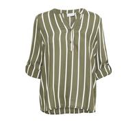Kaffe, ,Blouses & Shirts ,Donna ,Verde ,XS Blusa a Righe Grape Leaf/Chalk