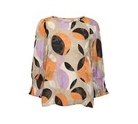 Kaffe Camicetta Kaassia da Donna con Maniche a 3/4 Camicia, Stampa Grafisk Grande, 34