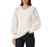 KAFFE Camicetta Lunga Manica Regolare Fit Kaflora Liddy Blusa Camicia da Donna, Bianco Anticato, XS