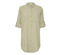KAFFE Camicia da Donna Lunga Manica Sciolta Fit Kanaya Shirt Tunic, Alga, 42