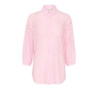 Kaffe - Camicia Rosa in Pizzo Top 3/4 Maniche - - Blouses & Shirts - Donna - Rosa - M