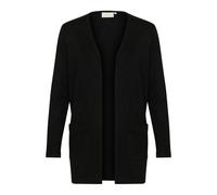 Kaffe - Cardigan Lungo Aperto con Tasche - - Knitwear - Donna - Nero - S