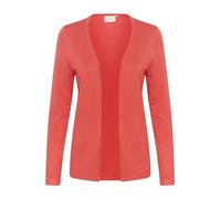 Kaffe Cardigan Lungo Donna con Maniche Regolari e Apertura Frontale Maglione, Peperoncino, M