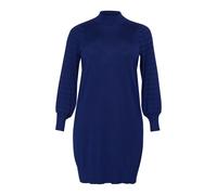 Kaffe Curve - Abito in Maglia Blu con Maniche a Palloncino - - Dresses - Donna - Blu - M