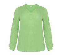 Kaffe Curve, ,Blouses & Shirts ,Donna ,Verde ,4XL Blusa a Maniche Lunghe Bouquet di Primavera