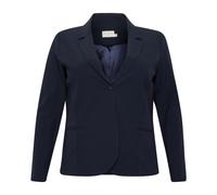 Kaffe Curve, ,Jackets ,Donna ,Blu ,5XL Blazer Midnight Marine con scollo a V