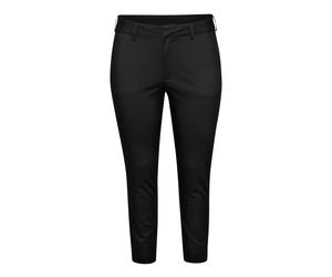 Kaffe Curve - Nero Profondo Pantaloni Chino Corti - - Trousers - Donna - Nero - 3XL