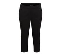 Kaffe Curve - Pantaloni Neri Cropped Stile Straight-Leg - - Trousers - Donna - Nero - 5XL