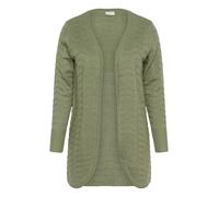 Kaffe Curve Plus-Size Women's Cardigan Open Front Regular Fit Long Sleeves Maglione, Spruzzo Mare, XL Donna