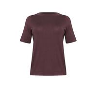 Kaffe Curve Plus Size Women's Pullover Boat Neck Short Sleeves Regular Fit, Caramella MOU, M Grande Taille Donna