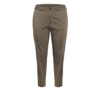 Kaffe Curve - Plus Size Women's Trousers Cropped Chino Pantaloni Slim Fit Zipper, Trova Donna