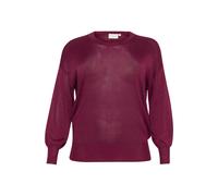KAFFE CURVE Pullover 'KC Ankia' borgogna Donna KAFFE CURVE S borgogna