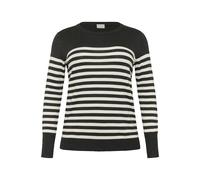 KAFFE CURVE Pullover 'Lizzy' antracite / bianco Donna - Abbigliamento - Taglie comode - Pullover e cardigan - Pullover KAFFE CURVE S