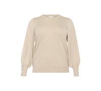 KAFFE CURVE Pullover 'Lizzy' beige sfumato Donna KAFFE CURVE L beige sfumato