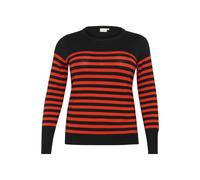 KAFFE CURVE Pullover 'Lizzy' rosso sangue / nero Donna KAFFE CURVE M rosso sangue / nero