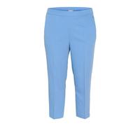 Kaffe Curve, ,Trousers ,Donna ,Blu ,6XL Flow Pantaloni Cropped con Vita Elastica