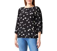 KAFFE Donna 3/4 Manica Regular Fit Kaobina Camicetta Camicia, Nero/Antique Flower Print, 44