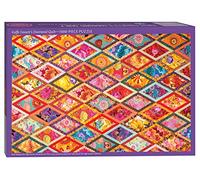 Kaffe Fassett's Diamond Quilt Jigsaw Puzzle for Adults: 1000 Piece: 1000 Pieces, Dimensions 29.5˝ x 19.7˝