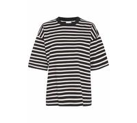 Kaffe Felpa 'KA Lora' nero / bianco Donna Kaffe XXL