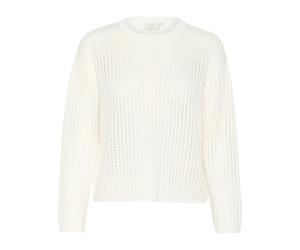 Kaffe - Gesso Maglione a Maglia - - Knitwear - Donna - Bianco - L